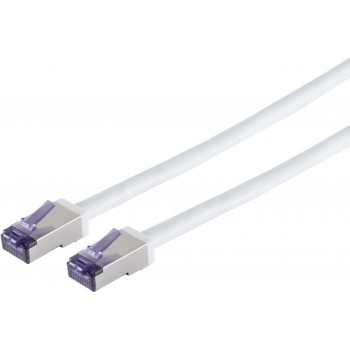 Shiverpeaks Cat6a S/FTP Flex Καλώδιο patch RJ45, 7,5 m, Λευκό