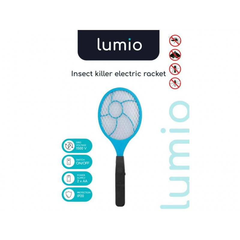 LUMIO Ηλεκτρική μυγοσκοτώστρα (MKE007), 2xAA, μπλε