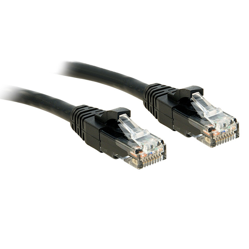 Lindy Cat6 U/UTP Καλώδιο patch RJ45, 7,5 m, Μαύρο