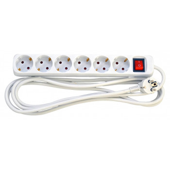Mercodan πολύπριζο Schuko 6 θέσεων (503800010)