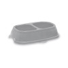 Stefanplast ταΐστρα Break 11 0,4+0,4L 28x17x6cm ασορτί γκρι/μπλε