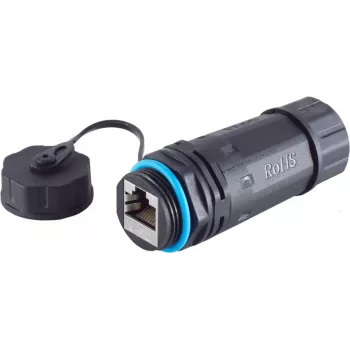 S/CONN ζεύκτης καλωδίου δικτύου RJ45, Cat6, IP68, κοντό μοντέλο, εξωτερικού χώρου (08-01048)