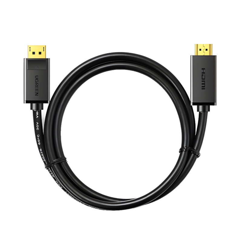 Ugreen Καλώδιο DisplayPort σε HDMI, 3 m, 4K, Μαύρο