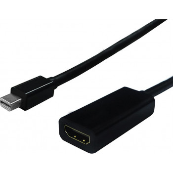 Secomp Καλώδιο προσαρμογέα Mini DisplayPort σε HDMI, βύσμα Mini DP σε υποδοχή HDMI, 0,15 m (11.55.3207)