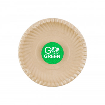 Gogreen Go Green βιοδιασπώμενα πιάτα από ζαχαροκάλαμο Ø15 cm, 10 τεμ.