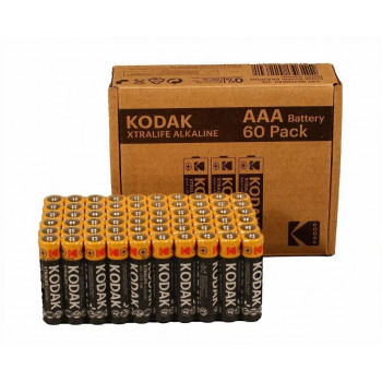 Kodak XTRALIFE Αλκαλικές μπαταρίες AAA LR3, συσκευασία 60 τεμ.