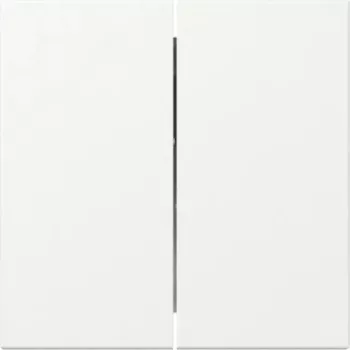 GIRA Wippe 349527, 2πλή, ευθεία, System 55, λευκό ματ