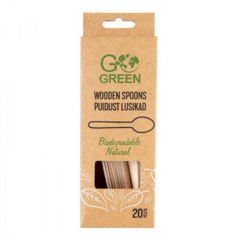 Gogreen Go Green Ξύλινα Κουτάλια, 20 τεμ.