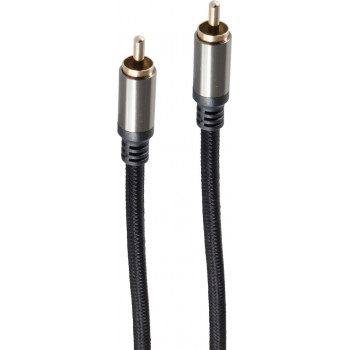 shiverpeaks BS20-40155 Καλώδιο Ήχου Cinch, Βύσμα RCA – Βύσμα RCA, επιχρυσωμένες επαφές, 1,5 m, μαύρο