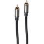 shiverpeaks BS20-40155 Καλώδιο Ήχου Cinch, Βύσμα RCA – Βύσμα RCA, επιχρυσωμένες επαφές, 1,5 m, μαύρο