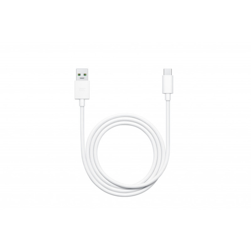 OPPO VOOC Καλώδιο USB-A σε USB-C, 8 A, 1 m, λευκό (DL149)