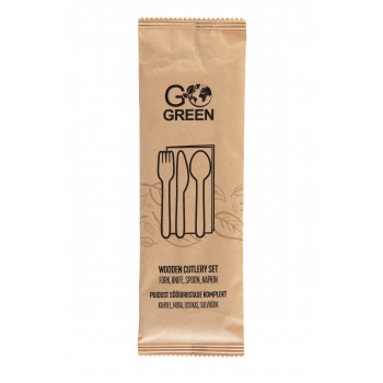 Gogreen Go Green σετ ξύλινων μαχαιροπίρουνων (1901049)