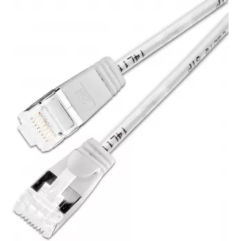 Wirewin Slim Cat6a Light καλώδιο patch, στρογγυλό, U/FTP, Ø 3,8 mm, λευκό (PKW-LIGHT-STP-K6A 0.15 WS)