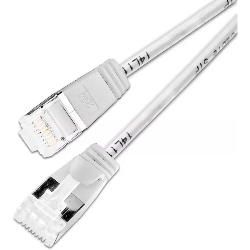 Wirewin Slim Cat6a Light καλώδιο patch, στρογγυλό, U/FTP, Ø 3,8 mm, λευκό (PKW-LIGHT-STP-K6A 0.15 WS)