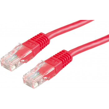 Secomp Καλώδιο Patch Cat6 U/UTP RJ45, 0,5 m, Κόκκινο