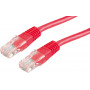 Secomp Καλώδιο Patch Cat6 U/UTP RJ45, 0,5 m, Κόκκινο