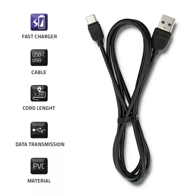 Qoltec καλώδιο USB-C σε USB 2.0 A, 1,2 m (50391)