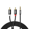 UGREEN AV116 καλώδιο ήχου RCA σε AUX 3,5mm 1m – μαύρο