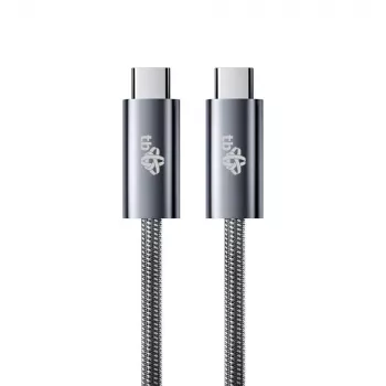 TB Braided καλώδιο USB 3.2 Gen 1 USB-C σε USB-C, 1 m, 100 W, μαύρο