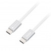 Forcell καλώδιο USB USB-C σε USB-C, 2 m, 240 W, λευκό