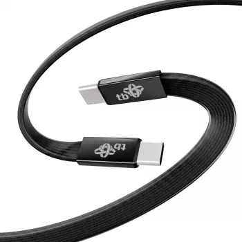 TB Καλώδιο USB 2.0 USB-C σε USB-C, 1 m, 60 W, Μαύρο