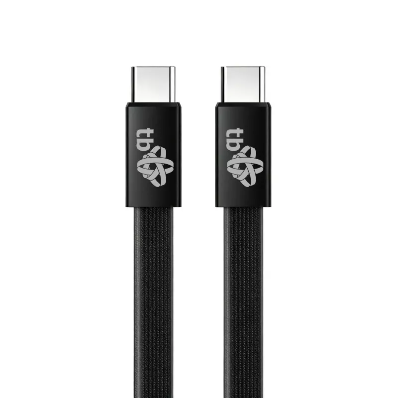 TB Καλώδιο USB 2.0 USB-C σε USB-C, 1 m, 60 W, Μαύρο