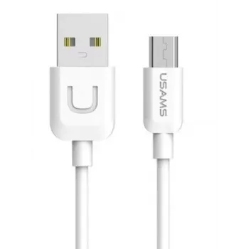 USAMS US-SJ098 U-Turn καλώδιο Micro-USB σε USB δεδομένων και ταχείας φόρτισης, 2 A, 1 m, λευκό