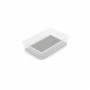 KIS Box Sistemo Organizer 7 22,5 x 15,5 x 5 cm διαφανές/ανοιχτό γκρι