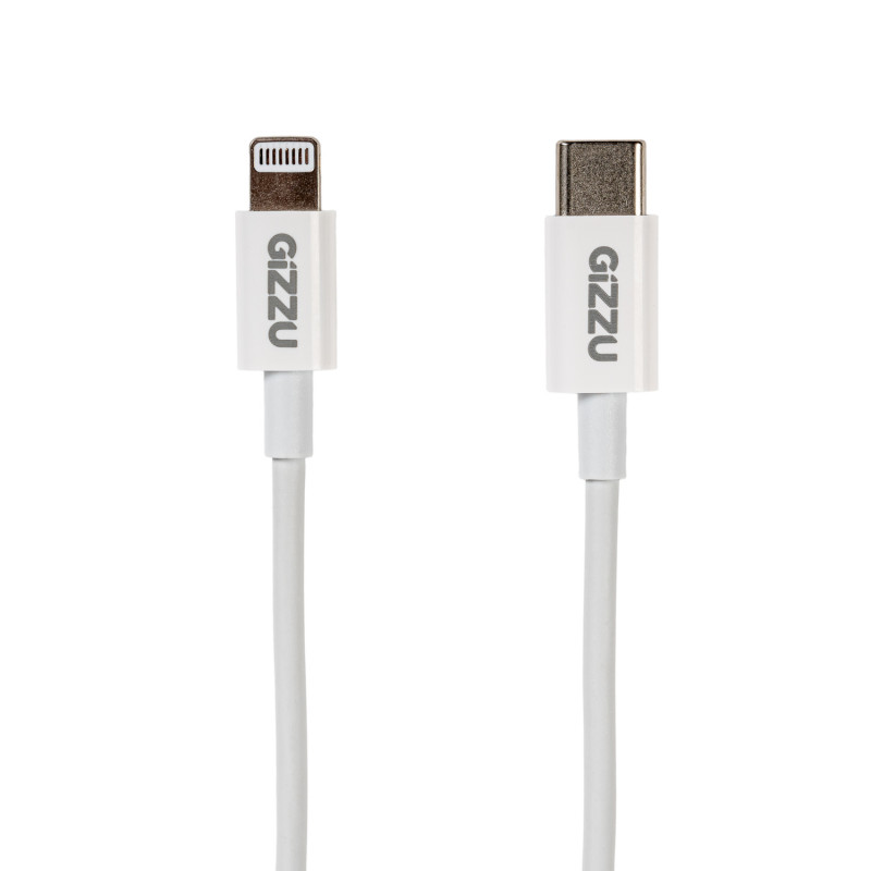 Gizzu καλώδιο USB-C σε Lightning, 1,8 m, 27 W PD, λευκό (GCPU2L18)