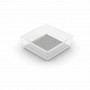 KIS Box Sistemo Organizer 6 15 x 15 x 5 cm διαφανές/ανοιχτό γκρι