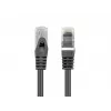 Lanberg Cat6 F/UTP Καλώδιο Patch RJ45, 0,5 m, μαύρο