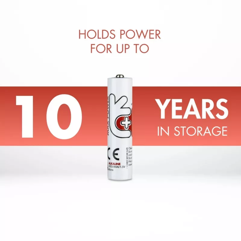 Uniross Max Power Αλκαλικές Μπαταρίες AAA / LR03 1300mAh, 4 τεμ.