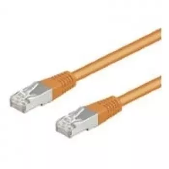 Goobay Cat5e F/UTP Patchkabel RJ45, 1 m, πορτοκαλί