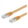Goobay Cat5e F/UTP Patchkabel RJ45, 1 m, πορτοκαλί