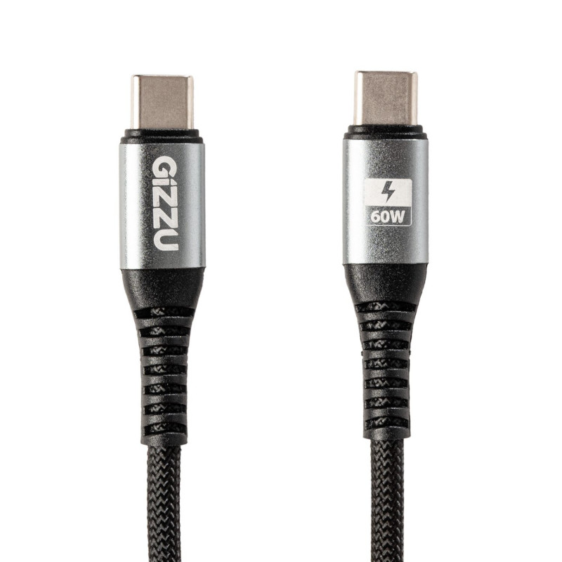 Gizzu Καλώδιο USB-C σε USB-C 60W 480Mbps, 1 m