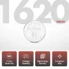 Uniross CR1620 3V Μπαταρία λιθίου κουμπί - SP5