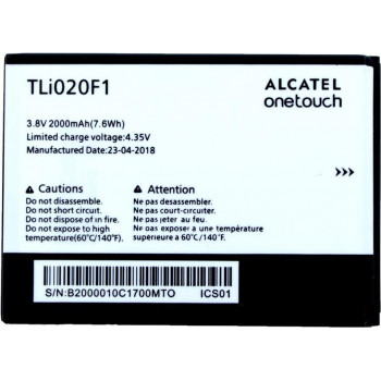 Alcatel γνήσια μπαταρία - TLI20F1 - One Touch Pop C7 OT-7040 και OT-7041 - 2000mAh