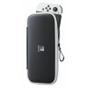 Nintendo Switch θήκη & προστατευτική μεμβράνη οθόνης (μαύρο/λευκό)
