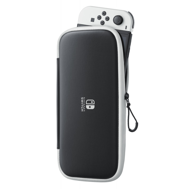 Nintendo Switch θήκη & προστατευτική μεμβράνη οθόνης (μαύρο/λευκό)