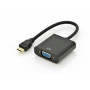 Mercodan Αντάπτορας Mini-HDMI (βύσμα αρσενικό) σε VGA (υποδοχή θηλυκή)