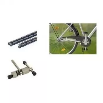 Fischer Αλυσίδα ποδηλάτου 1/2 ίντσας x 1/8 ίντσας, 112 κρίκοι, για ποδήλατα με κιβώτιο ταχυτήτων πλήμνης