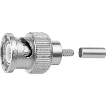 Telegärtner BNC Βύσμα αρσενικό καλωδίου crimp G40 (1.2/4.9), 75 Ohm, Professional, A0207, 5 τεμ. (J01002A0010)