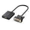 UGREEN CM513 Μετατροπέας VGA σε HDMI, βύσμα αρσενικό σε υποδοχή θηλυκή, 1080p Full HD, Μαύρο