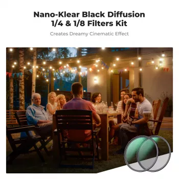 K&F Concept 2-in-1 Black Diffusion σετ φίλτρων 1/4 και 1/8, 67 mm (SKU.1714V1)