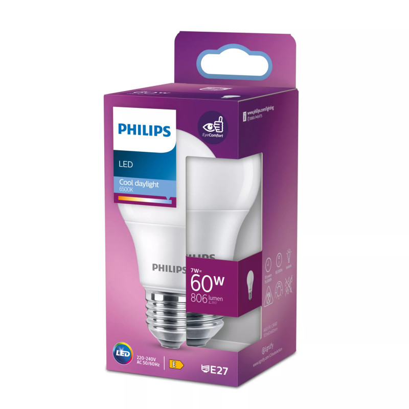 Λαμπτήρας LED Philips A60 E27 60W