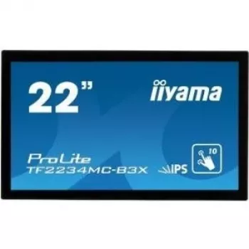 iiyama ProLite TF2234MC-B3X 21,5 ίντσες (54,61 cm) οθόνη PCAP 10 σημείων αφής, IPS, 1920x1080, VGA, DVI