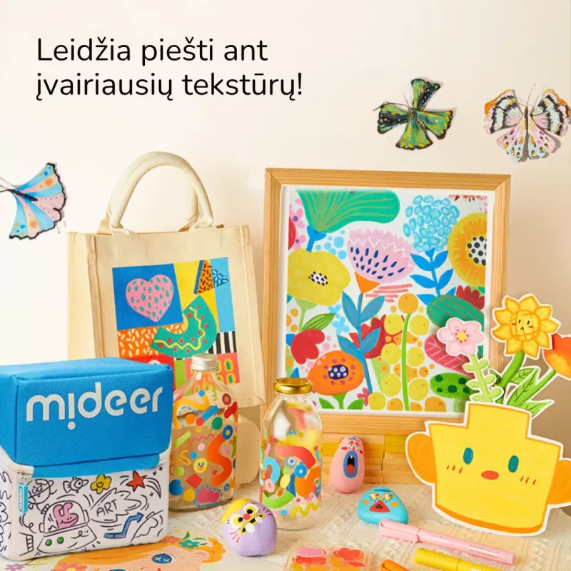 Mideer ακρυλικοί μαρκαδόροι σε θήκη, 36 χρώματα