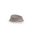 Stefanplast Παχνί φαγητού Chic 0,35L 18x18x7cm ανοιχτό γκρι
