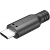 Goobay βύσμα USB-C, έκδοση συγκόλλησης, μαύρο - 15 W, 3 A