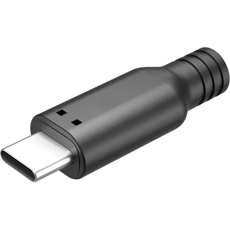 Goobay βύσμα USB-C, έκδοση συγκόλλησης, μαύρο - 15 W, 3 A
